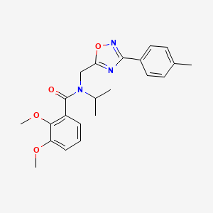 2,3-dimethoxy-N-{[3-(4-methylphenyl)-1,2,4-oxadiazol-5-yl]methyl}-N-(propan-2-yl)benzamide