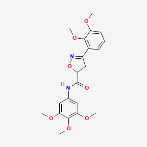 3-(2,3-dimethoxyphenyl)-N-(3,4,5-trimethoxyphenyl)-4,5-dihydro-1,2-oxazole-5-carboxamide