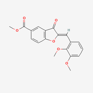 methyl (2Z)-2-(2,3-dimethoxybenzylidene)-3-oxo-2,3-dihydro-1-benzofuran-5-carboxylate