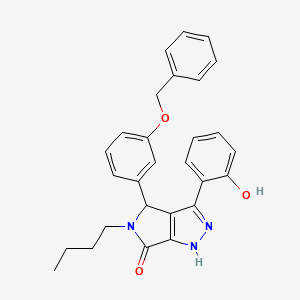 4-[3-(benzyloxy)phenyl]-5-butyl-3-(2-hydroxyphenyl)-4,5-dihydropyrrolo[3,4-c]pyrazol-6(1H)-one