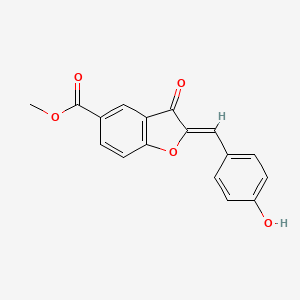 methyl (2Z)-2-(4-hydroxybenzylidene)-3-oxo-2,3-dihydro-1-benzofuran-5-carboxylate