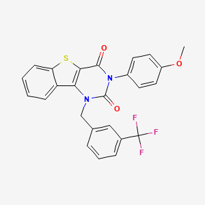 3-(4-methoxyphenyl)-1-[3-(trifluoromethyl)benzyl][1]benzothieno[3,2-d]pyrimidine-2,4(1H,3H)-dione