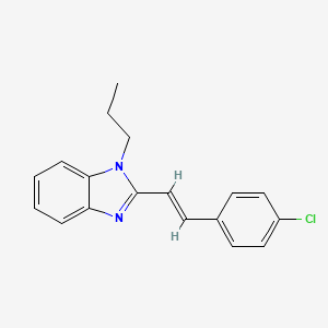 2-[(E)-2-(4-chlorophenyl)ethenyl]-1-propyl-1H-benzimidazole