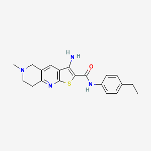 3-amino-N-(4-ethylphenyl)-6-methyl-5,6,7,8-tetrahydrothieno[2,3-b][1,6]naphthyridine-2-carboxamide