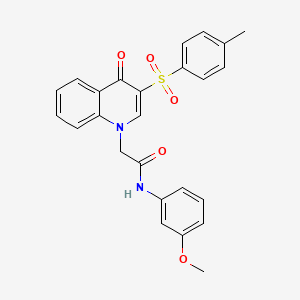 N-(3-Methoxyphenyl)-2-[3-(4-methylbenzenesulfonyl)-4-oxo-1,4-dihydroquinolin-1-YL]acetamide