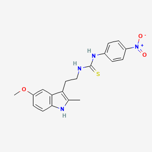 1-(2-(5-methoxy-2-methyl-1H-indol-3-yl)ethyl)-3-(4-nitrophenyl)thiourea