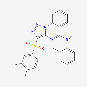 3-[(3,4-dimethylphenyl)sulfonyl]-N-(2-methylphenyl)[1,2,3]triazolo[1,5-a]quinazolin-5-amine