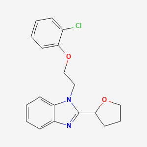 1-[2-(2-chlorophenoxy)ethyl]-2-(tetrahydrofuran-2-yl)-1H-benzimidazole