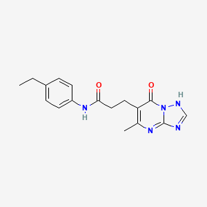 N-(4-ethylphenyl)-3-(7-hydroxy-5-methyl[1,2,4]triazolo[1,5-a]pyrimidin-6-yl)propanamide