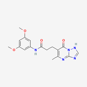 N-(3,5-dimethoxyphenyl)-3-(7-hydroxy-5-methyl[1,2,4]triazolo[1,5-a]pyrimidin-6-yl)propanamide