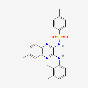 n-{3-[(2,3-Dimethylphenyl)amino]-6-methylquinoxalin-2-yl}-4-methylbenzenesulfonamide