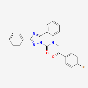 6-[2-(4-Bromophenyl)-2-oxoethyl]-2-phenyl-[1,2,4]triazolo[1,5-c]quinazolin-5-one