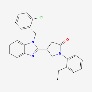 4-[1-(2-chlorobenzyl)-1H-benzimidazol-2-yl]-1-(2-ethylphenyl)pyrrolidin-2-one