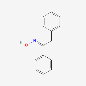 molecular formula C₁₄H₁₃NO B1142330 Ethanone, 1,2-diphenyl-, oxime CAS No. 57736-10-4