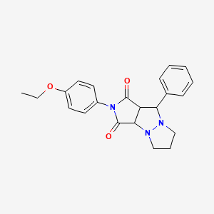 2-(4-ethoxyphenyl)-9-phenyltetrahydro-5H-pyrazolo[1,2-a]pyrrolo[3,4-c]pyrazole-1,3(2H,3aH)-dione