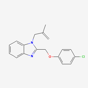 2-[(4-chlorophenoxy)methyl]-1-(2-methylprop-2-en-1-yl)-1H-benzimidazole