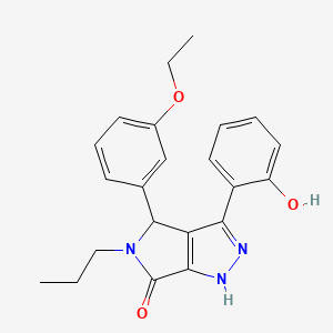 4-(3-ethoxyphenyl)-3-(2-hydroxyphenyl)-5-propyl-4,5-dihydropyrrolo[3,4-c]pyrazol-6(1H)-one