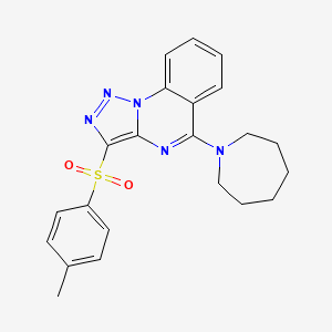 5-(Azepan-1-yl)-3-[(4-methylphenyl)sulfonyl][1,2,3]triazolo[1,5-a]quinazoline