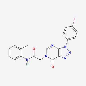 2-(3-(4-fluorophenyl)-7-oxo-3H-[1,2,3]triazolo[4,5-d]pyrimidin-6(7H)-yl)-N-(o-tolyl)acetamide