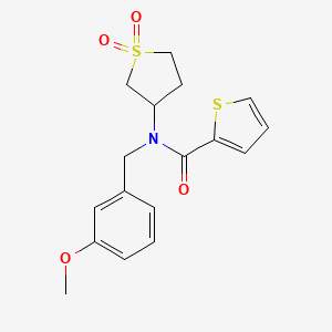 molecular formula C17H19NO4S2 B11423423 N-(1,1-dioxidotetrahydrothiophen-3-yl)-N-(3-methoxybenzyl)thiophene-2-carboxamide 