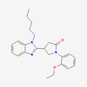 1-(2-ethoxyphenyl)-4-(1-pentyl-1H-benzimidazol-2-yl)pyrrolidin-2-one