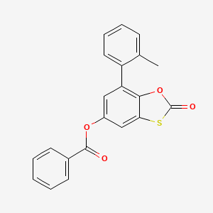 7-(2-Methylphenyl)-2-oxo-1,3-benzoxathiol-5-yl benzoate