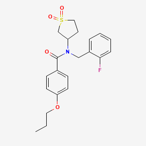 N-(1,1-dioxidotetrahydrothiophen-3-yl)-N-(2-fluorobenzyl)-4-propoxybenzamide