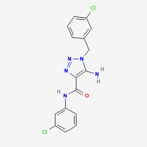 5-amino-1-(3-chlorobenzyl)-N-(3-chlorophenyl)-1H-1,2,3-triazole-4-carboxamide