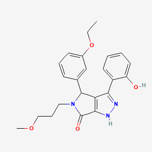 4-(3-ethoxyphenyl)-3-(2-hydroxyphenyl)-5-(3-methoxypropyl)-4,5-dihydropyrrolo[3,4-c]pyrazol-6(1H)-one