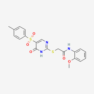 N-(2-methoxyphenyl)-2-((6-oxo-5-tosyl-1,6-dihydropyrimidin-2-yl)thio)acetamide