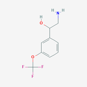 molecular formula C₉H₁₀F₃NO₂ B1142369 2-氨基-1-[3-(三氟甲氧基)苯基]乙醇 CAS No. 852392-18-8