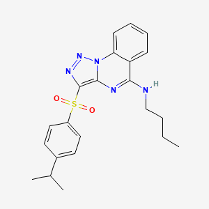 N-butyl-3-{[4-(propan-2-yl)phenyl]sulfonyl}[1,2,3]triazolo[1,5-a]quinazolin-5-amine