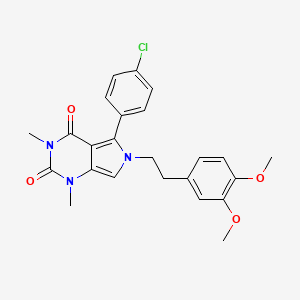 5-(4-chlorophenyl)-6-[2-(3,4-dimethoxyphenyl)ethyl]-1,3-dimethyl-1H-pyrrolo[3,4-d]pyrimidine-2,4(3H,6H)-dione