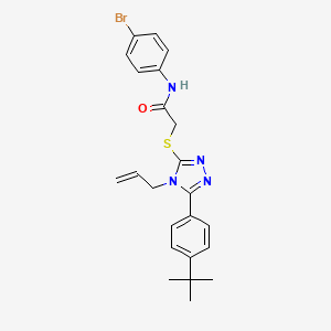 2-((4-Allyl-5-(4-(tert-butyl)phenyl)-4H-1,2,4-triazol-3-yl)thio)-N-(4-bromophenyl)acetamide