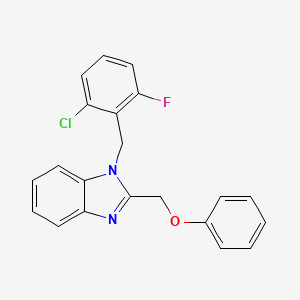 1-(2-chloro-6-fluorobenzyl)-2-(phenoxymethyl)-1H-benzimidazole