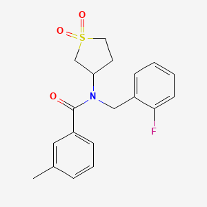 N-(1,1-dioxidotetrahydrothiophen-3-yl)-N-(2-fluorobenzyl)-3-methylbenzamide