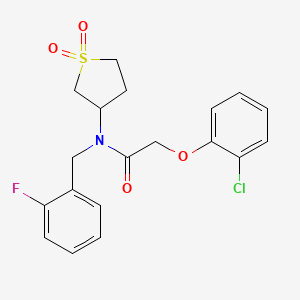 2-(2-chlorophenoxy)-N-(1,1-dioxidotetrahydrothiophen-3-yl)-N-(2-fluorobenzyl)acetamide