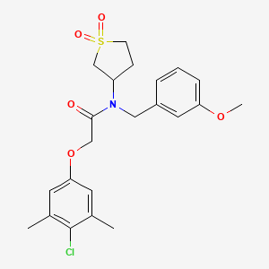 2-(4-chloro-3,5-dimethylphenoxy)-N-(1,1-dioxidotetrahydrothiophen-3-yl)-N-(3-methoxybenzyl)acetamide