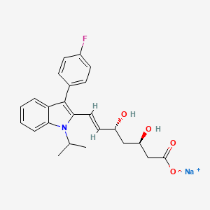 molecular formula C₂₄H₂₅FNNaO₄ B1142390 氟伐他汀钠反异构体 CAS No. 93957-58-5