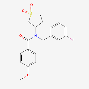 N-(1,1-dioxidotetrahydrothiophen-3-yl)-N-(3-fluorobenzyl)-4-methoxybenzamide