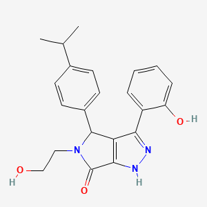 5-(2-hydroxyethyl)-3-(2-hydroxyphenyl)-4-[4-(propan-2-yl)phenyl]-4,5-dihydropyrrolo[3,4-c]pyrazol-6(1H)-one