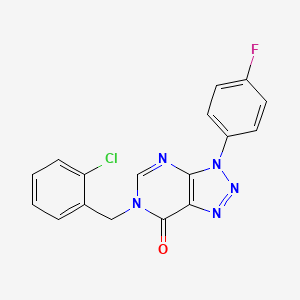 6-(2-chlorobenzyl)-3-(4-fluorophenyl)-3H-[1,2,3]triazolo[4,5-d]pyrimidin-7(6H)-one