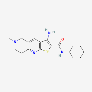 3-amino-N-cyclohexyl-6-methyl-5,6,7,8-tetrahydrothieno[2,3-b][1,6]naphthyridine-2-carboxamide