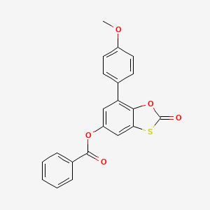 7-(4-Methoxyphenyl)-2-oxo-1,3-benzoxathiol-5-yl benzoate