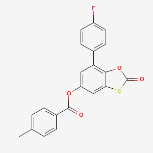 7-(4-Fluorophenyl)-2-oxo-1,3-benzoxathiol-5-yl 4-methylbenzoate