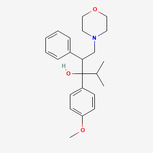 3-(4-Methoxyphenyl)-4-methyl-1-(morpholin-4-yl)-2-phenylpentan-3-ol