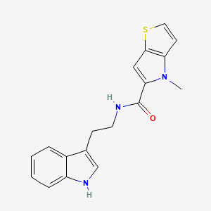 molecular formula C18H17N3OS B11424019 N-[2-(1H-indol-3-yl)ethyl]-4-methyl-4H-thieno[3,2-b]pyrrole-5-carboxamide 