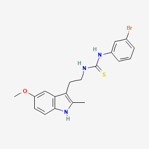 1-(3-bromophenyl)-3-(2-(5-methoxy-2-methyl-1H-indol-3-yl)ethyl)thiourea