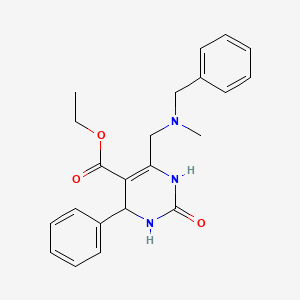 Ethyl 6-{[benzyl(methyl)amino]methyl}-2-oxo-4-phenyl-1,2,3,4-tetrahydropyrimidine-5-carboxylate