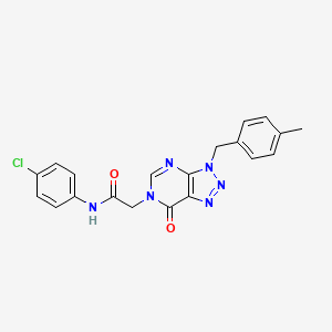 N-(4-chlorophenyl)-2-[3-(4-methylbenzyl)-7-oxo-3,7-dihydro-6H-[1,2,3]triazolo[4,5-d]pyrimidin-6-yl]acetamide